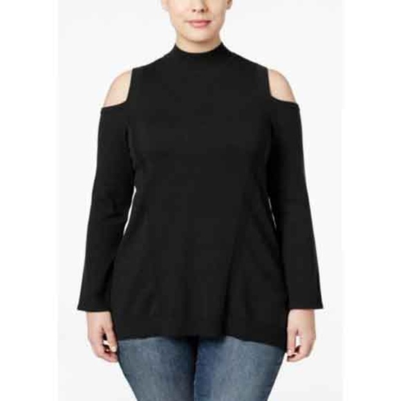 Style & Co. Tops - Style & Co. Women's Mock Cold-Shoulder Top Size 2X